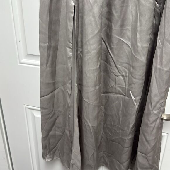 Elegant Silver Evening Dress - REFORMATION Flor Dress in Moonlight NWT - Size 6 - Picture 3 of 8